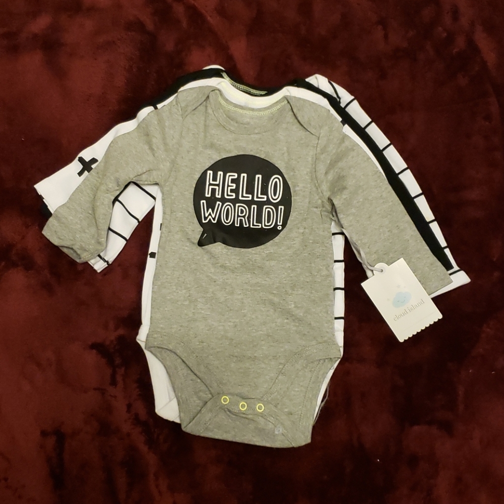 New! 4-Piece Lkng Sleeved Onesies